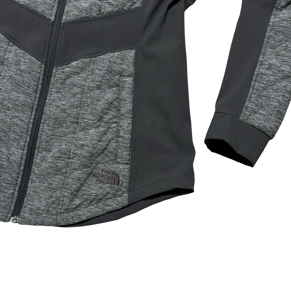 The North Face Pseudio Jacket Women's Large Gray Hooded Insulated Quilted 20x28 - Picture 4 of 6